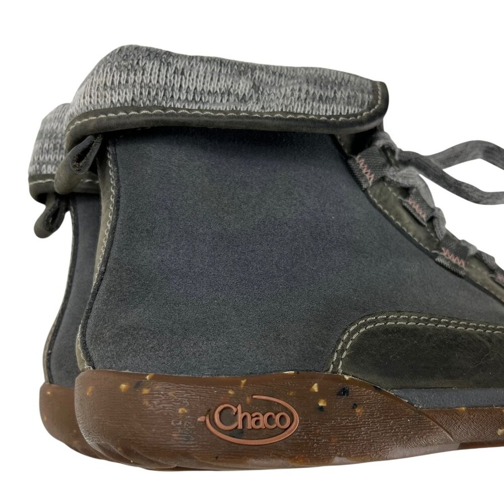 Chaco Women's Gray Waterproof Leather Ankle Boots Wool Collar Size 8 Outdoor - Picture 16 of 16